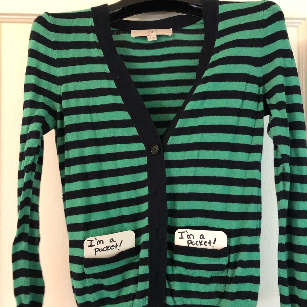 Loft striped cardigan